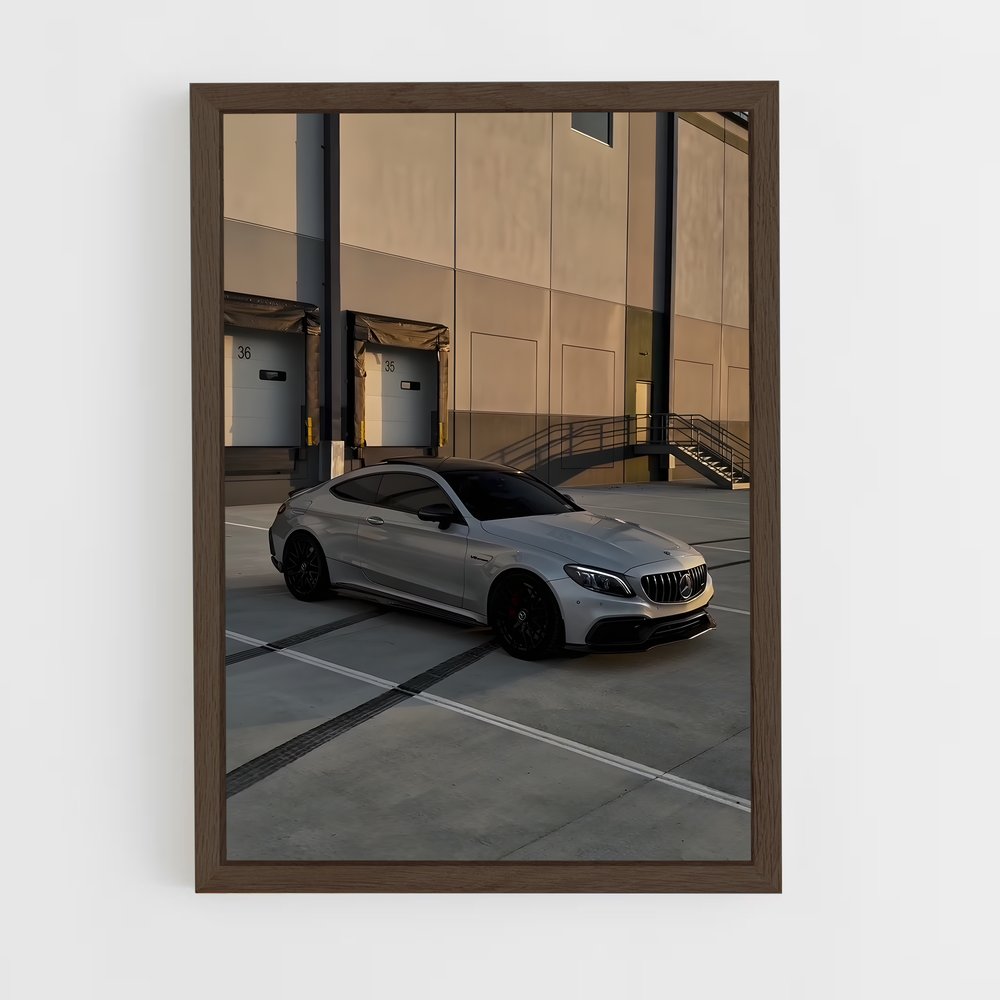 Poster Luxe Argenté – affiche Mercedes (vue 5)